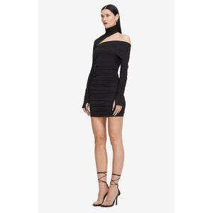NWT Mugler H&M‎ Gathered One-Shoulder Mini Dress Size Medium